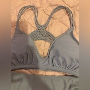 H2OH Swimsuit Green Bikini Top Womens Size Medium